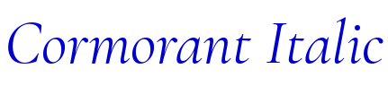Cormorant Italic フォント